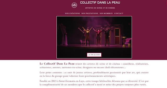Site web du Collectif Dans La Peau par lionelkimbs