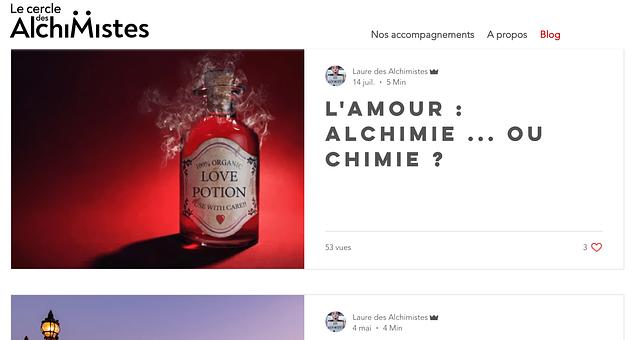 Rédaction d'articles de blog par Nadia-Anastasia