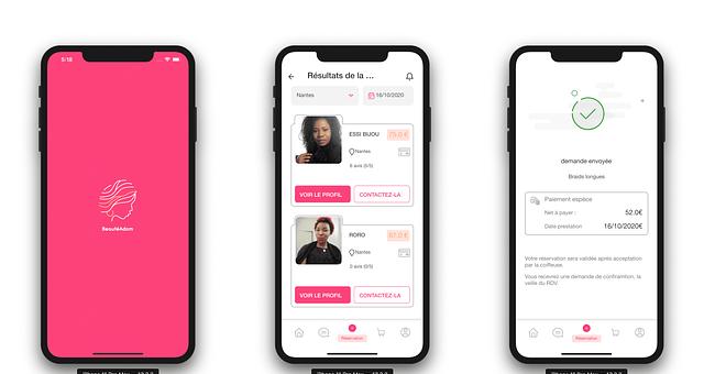 Application mobile beauteadom  par Kevin Wamba