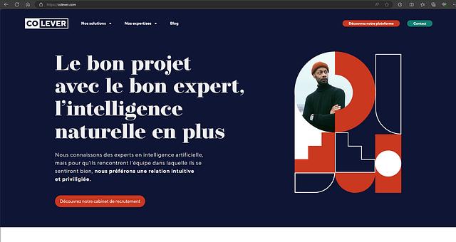 Site Web COLEVER par Beewton_Group