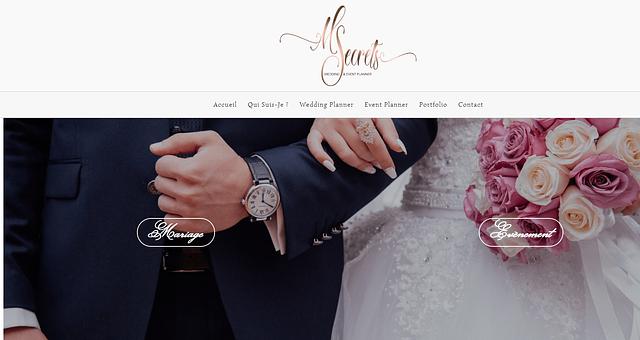 Création site vitrine Wedding Planner - M'Secrets par EDTwebdesign