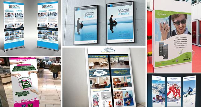 Créations d'affiches & rollups par Cyril Rajz