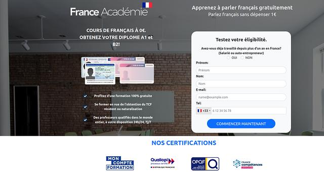 Landing page Organisme formation par salah_Digit