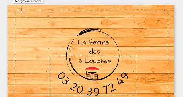 Logo Restaurant - Création des formats papier par Lucie Strady