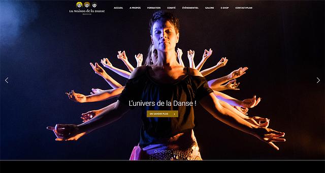 Site internet vitrine lamaisondeladanse.ch par engie_soft