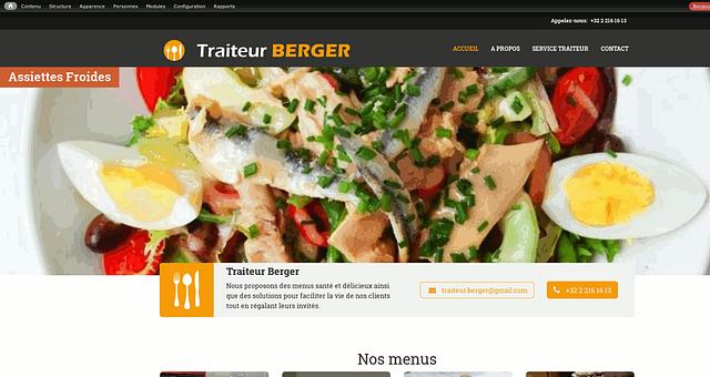 Creation d'un site traiteur berger par CwplusBelgique