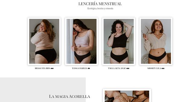 Création de site web en espagnol - lingerie par mikedesign