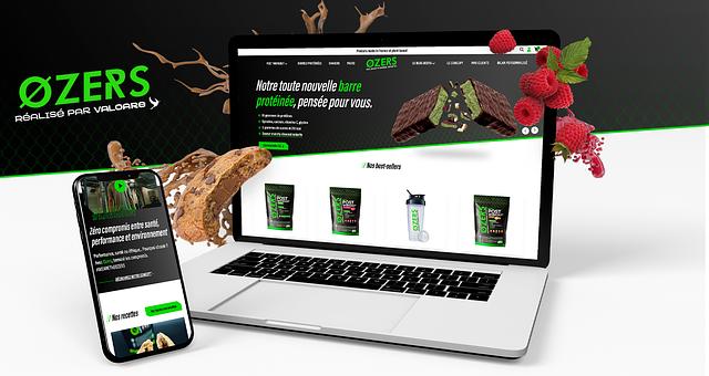 Ozers Nutrition - Site e-commerce par Jérémy Capelle