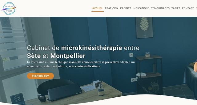 Cabinet de microkinésithérapie - Site par Martin Gabriel