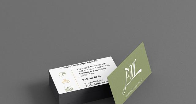 Carte de Visite Boulangerie Miel par Romain Besançon