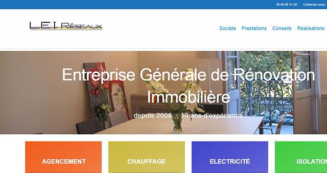 Création site web Wordpress - Lei réseaux par votresupport