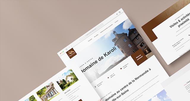 Site vitrine - Domaine de karoli par Mickael Renaux