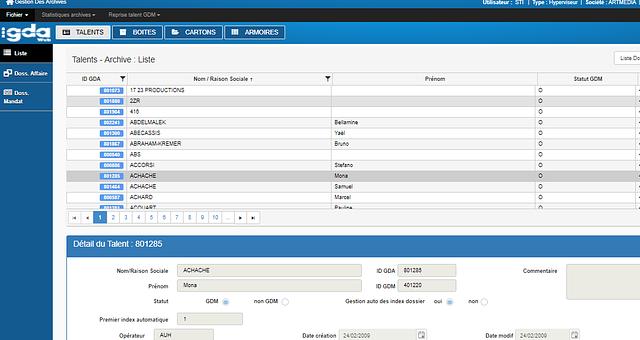 Gestion des archives par Ste. Dev-Newtech