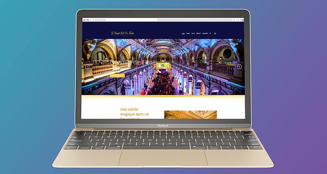 Création du site Grand Bal des Fiertés par Antonin Meyer