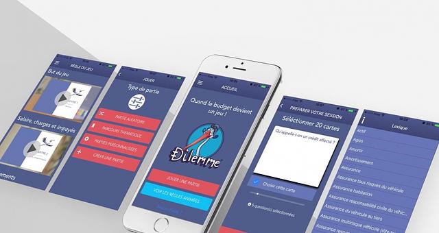 Application mobile Dilemme Anim app par Olivier Legras