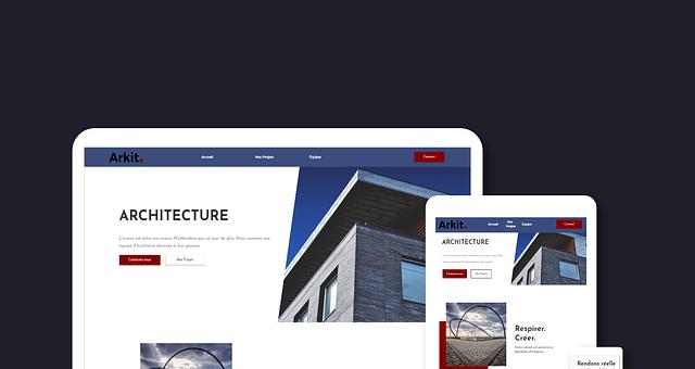 Site vitrine d'Architecture par Othmane Belaidi