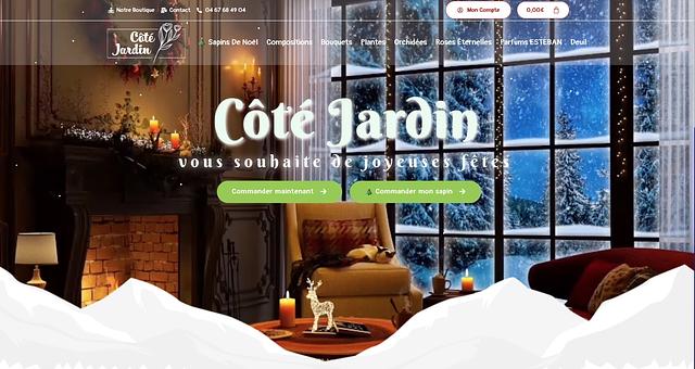 Réalisation d'un site ecommerce pour fleuriste par Julien Desvaux