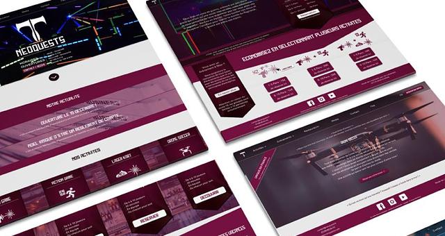 Site internet NéoQuests par Quentin Kreis