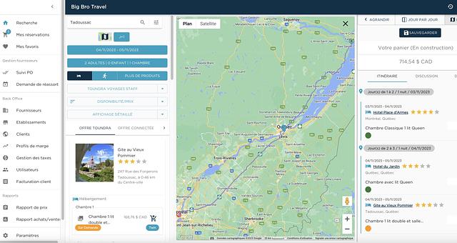 Conception d'un outil de réservation de voyage B2B par Johann Gamoudi