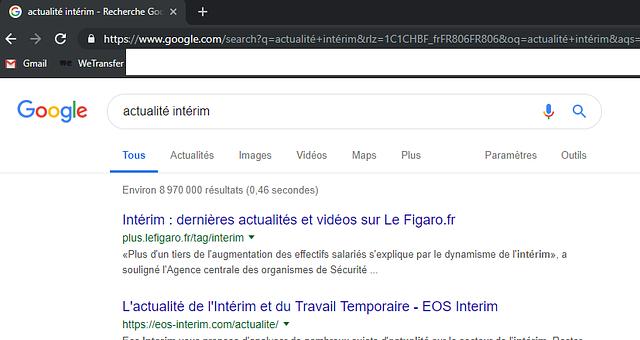 Eos-Interim.com | Référencement Naturel | SEO  par dm-france