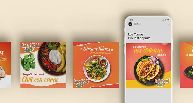 réseaux sociaux/menu restaurant/flyers par indigostudiobe