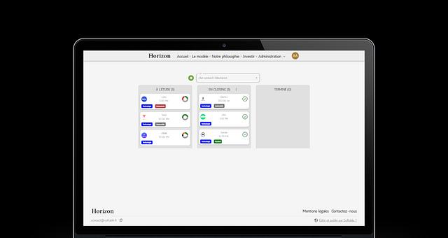 Horizon - Site web par Adrien Galan