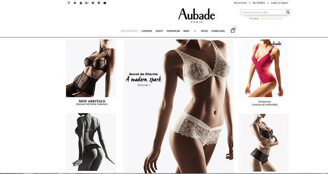 Aubade - ecommerce -  par Nicolas Osika