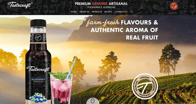 Tastecraft (produit de sirop de fruits) par Skathub