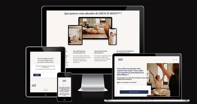 Landing page par Angéline Lanoix