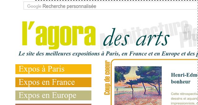 Site web www.lagoradesarts.fr par Thierry Kauffmann