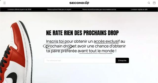 Site E-commerce Sneakers Shopify par Alexis Chretinat