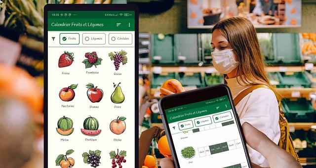 Calendrier Fruits et Légumes par Nicolas Guevara