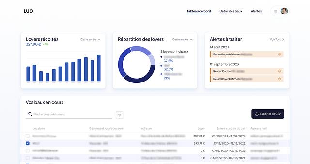 Webapp de gestion de baux  par Point Vermeil