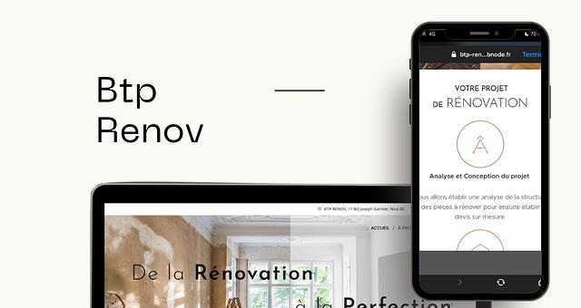 Site vitrine Btp Renov par Matteo Juramy
