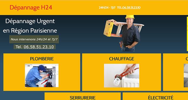 Création du site dans le domaine du dépannage par Siteweb Say