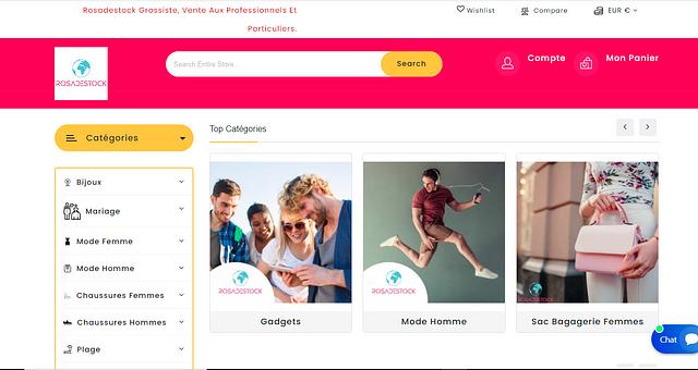 Boutique en ligne, ROSADESTOCK par Kennedy Armel Manfouo 