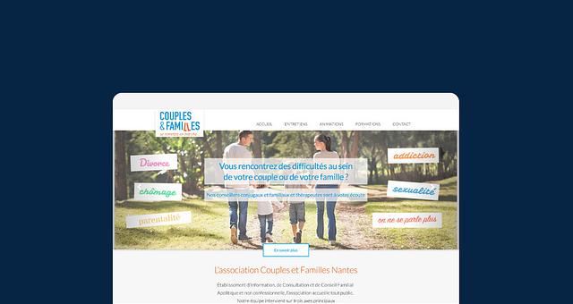 Refonte site Couples et familles Nantes par Yellink