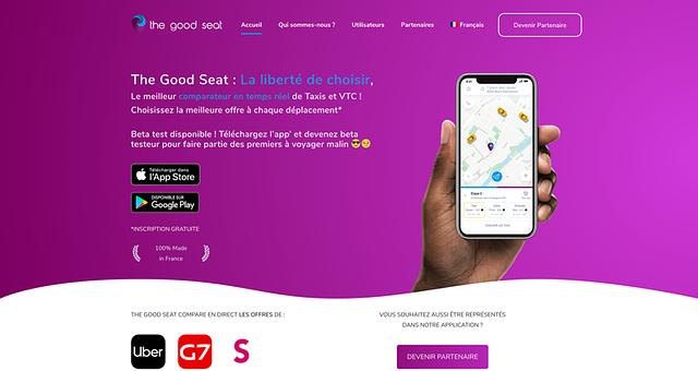 Création du site internet d'une application par punchies-agency