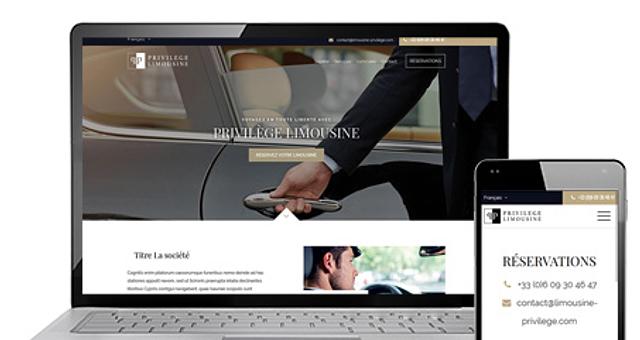 Wordpress : Limousines avec chauffeur par Loïc Pennamen