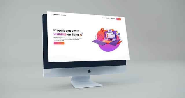 Site vitrine création de site web par Benjamin Drouin