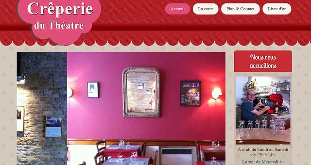 Création du site de restaurant crêperie par Siteweb Say