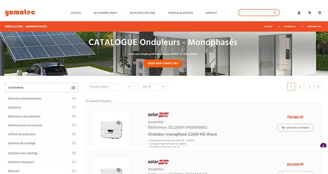 Ecommerce Yomatec par Nethanel Fitoussi