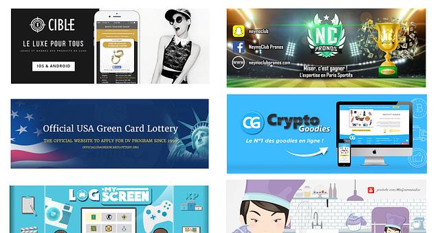 Bannières web par Anthony Menard