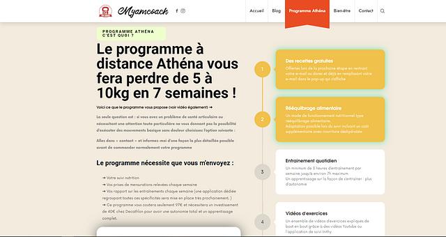 Site de Coaching en ligne par Zine-eddine
