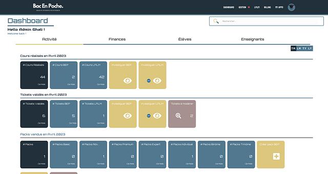 WebApp for tutoring services par Ghali Bennouna