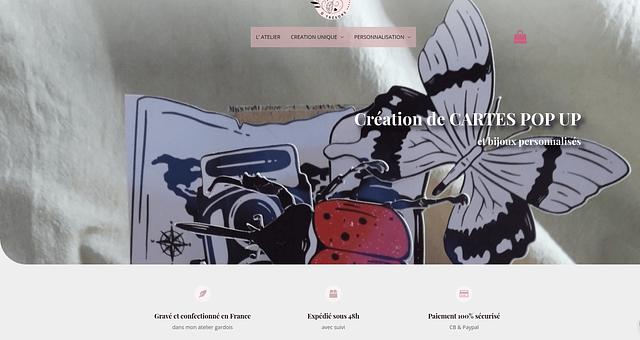 Création d'un e-commerce pour artisans par Angelique Perrin
