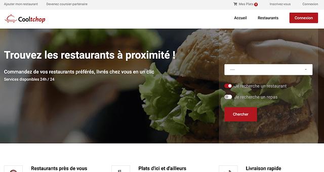 Site web cooltchop par Kevin Wamba