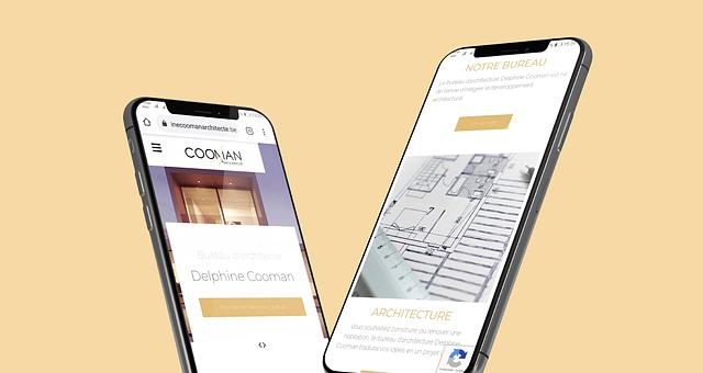 Site vitrine Cooman architecture par Charle-Henry Misme