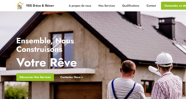 Site vitrine pour une entreprise de rénovation par Abdelaziz Slimani