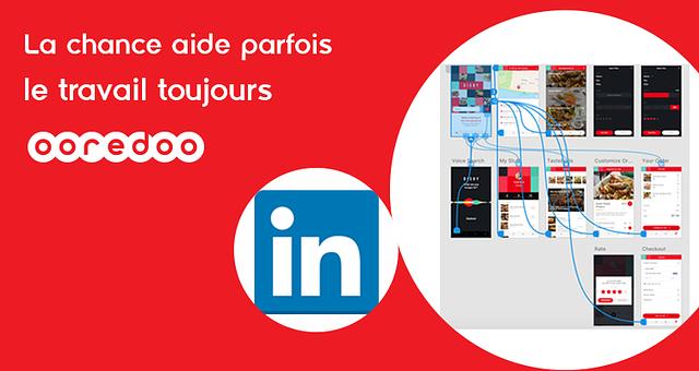 affiche ooredoo linkedin par trendit